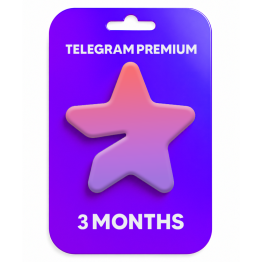 Telegram Premium Gift Card - 3 Months